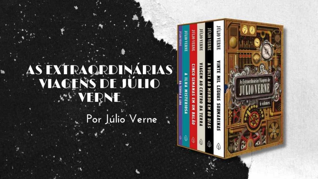 Resumo dos livros As extraordinárias viagens de Júlio Verne | Box com 6 títulos