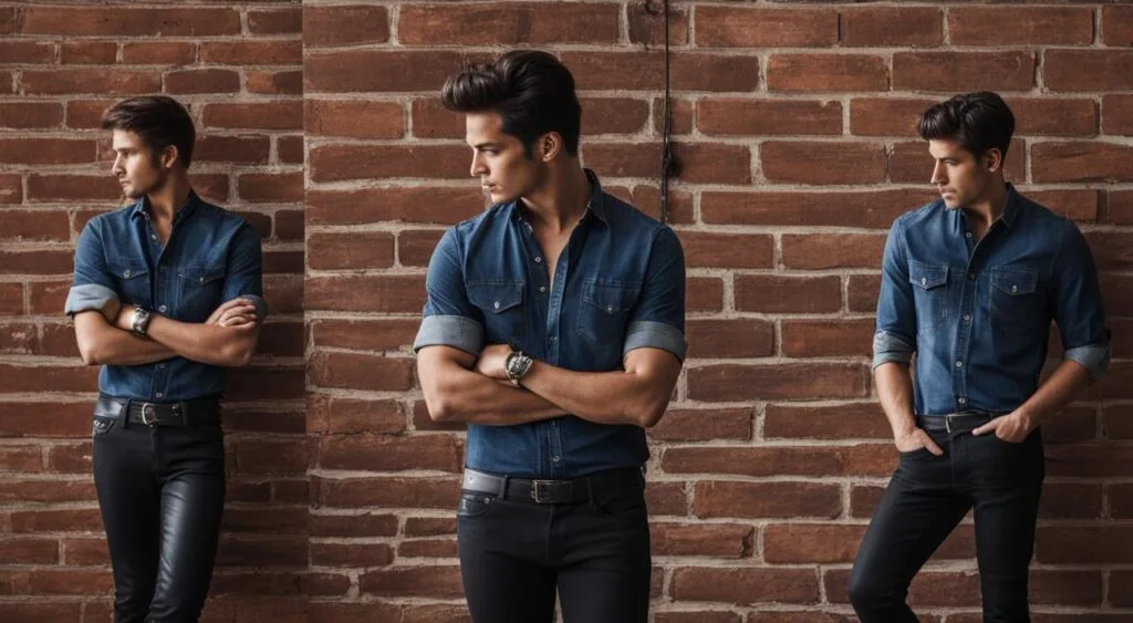 tendências de moda com calça jeans e sapato social