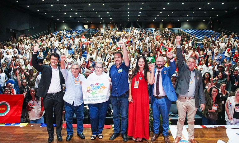 Boulos abre encontro nacional de economia solidária em Brasília Boulos abre encontro nacional de economia solidária em Brasília