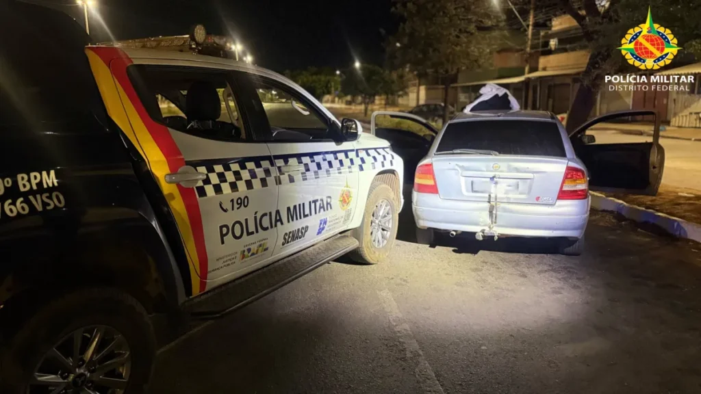Perseguição em Ceilândia termina com 5 detidos e adolescente ferido